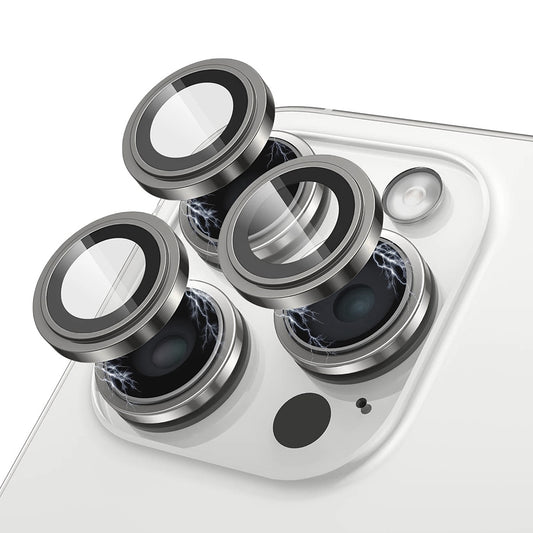 Bakre kameralinsebeskyttelse Lito S+ for Apple iPhone 13 Pro Max / 13 Pro, Herdet glass, Grå