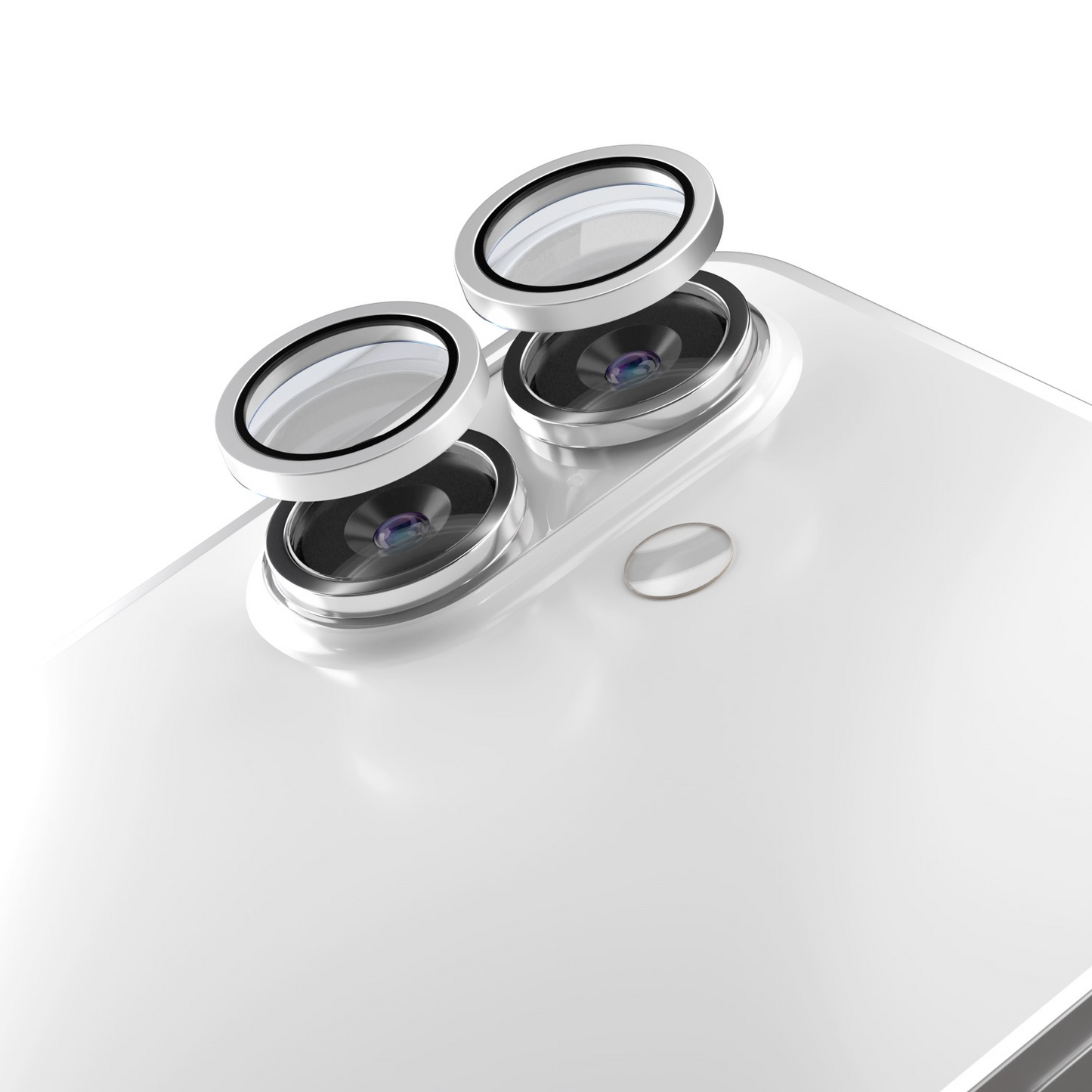 Etteri bakkamera beskyttelsesfilm for Apple iPhone 17, Herdet glass, Hvit