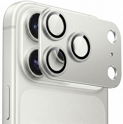 Beskyttelsesfilm for bakre kamera Tech-Protect CamFull Fit+ for Apple iPhone 18 Pro, herdet glass, sølv