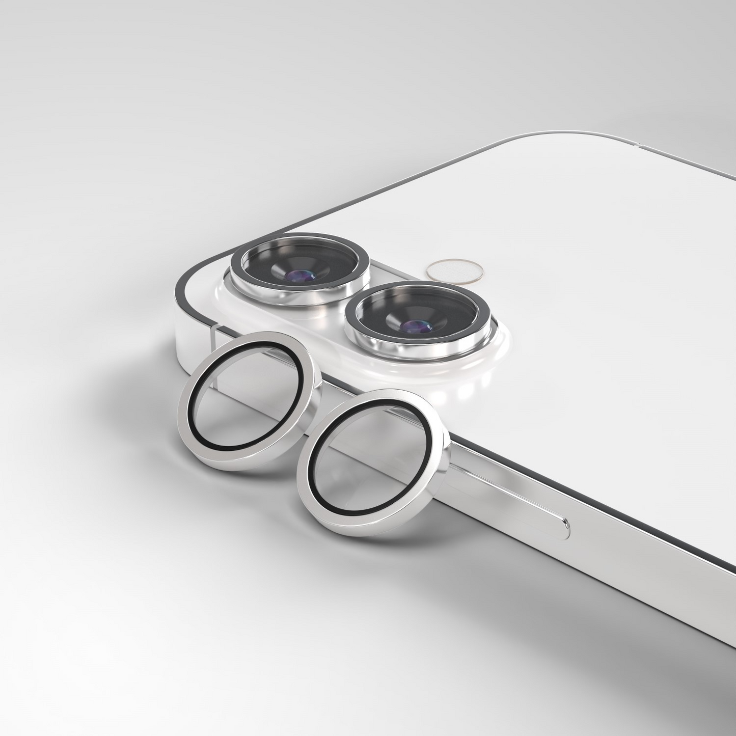 Etteri bakkamera beskyttelsesfilm for Apple iPhone 17, Herdet glass, Hvit