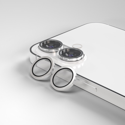 Etteri bakkamera beskyttelsesfilm for Apple iPhone 17, Herdet glass, Hvit