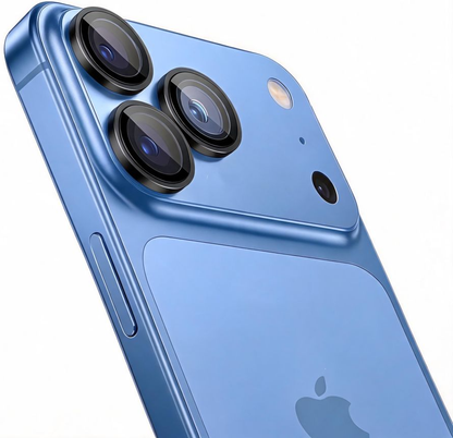Beskyttelsesfilm for bakre kamera Tech-Protect CamRing Fit+ for Apple iPhone 18 Pro / 18 Pro Max, Herdet glass, Svart