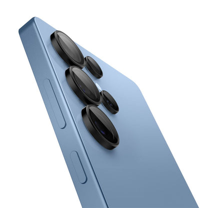 Beskyttelsesfolie for bakre kamera Spigen GlastR EZ FIT Optik Pro HD for Samsung Galaxy S25 Ultra S938, Herdet glass, Sett med 2 stykker, Svart