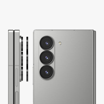 Beskyttelsesfolie for bakre kamera Ringke for Samsung Galaxy Z Fold6 F956, Herdet glass, Sett med 2 stykker, Svart