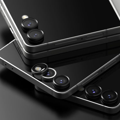 Beskyttelsesfolie for bakre kamera Ringke for Samsung Galaxy Z Flip7 F766, Herdet glass, Sett med 2 stykker, Svart