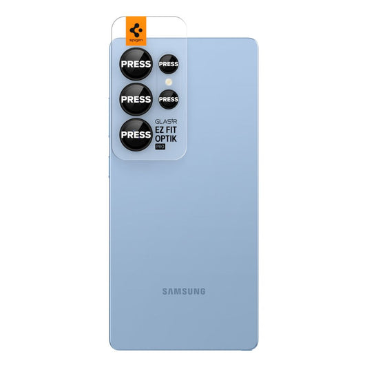Beskyttelsesfolie for bakre kamera Spigen GlastR EZ FIT Optik Pro HD for Samsung Galaxy S25 Ultra S938, Herdet glass, Sett med 2 stykker, Svart