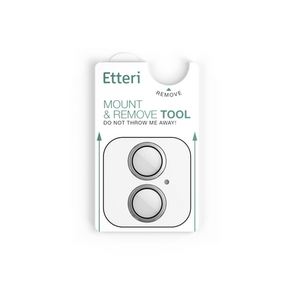 Etteri bakkamera beskyttelsesfilm for Apple iPhone 17, Herdet glass, Hvit