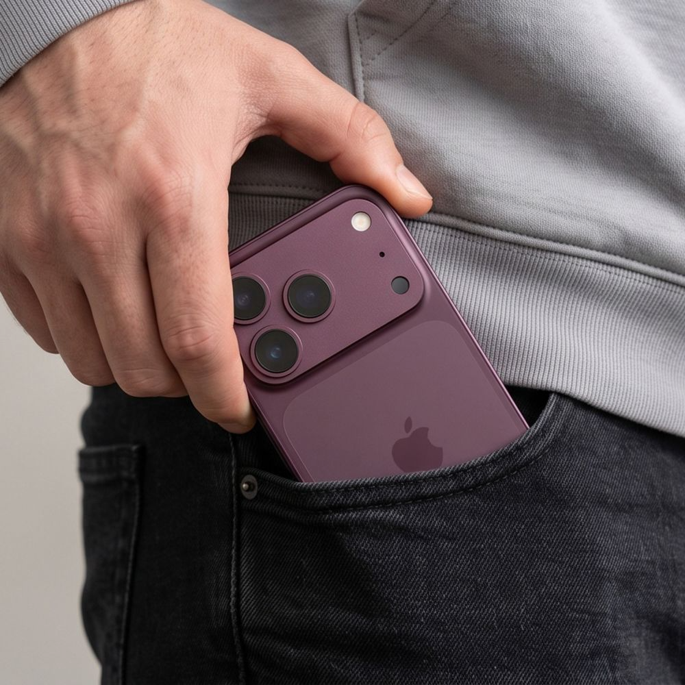 Bakre kamerabeskyttelse Tech-Protect CamFull Fit+ for Apple iPhone 18 Pro Max, Herdet glass, Burgunder rød