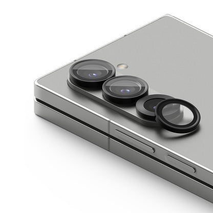 Beskyttelsesfolie for bakre kamera Ringke for Samsung Galaxy Z Fold6 F956, Herdet glass, Sett med 2 stykker, Svart
