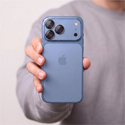 Beskyttelsesfilm for bakre kamera Tech-Protect CamRing Fit+ for Apple iPhone 18 Pro / 18 Pro Max, Herdet glass, Svart