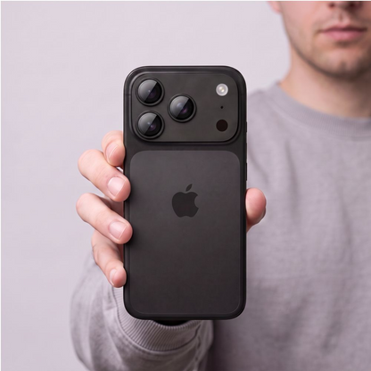 Bakre kamerabeskyttelse Tech-Protect CamFull Fit+ for Apple iPhone 18 Pro, Herdet glass, Svart