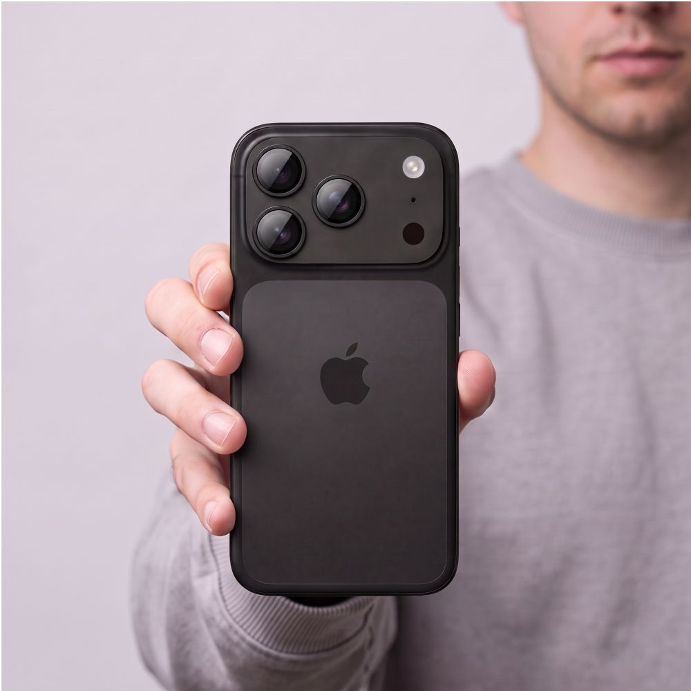 Bakre kamerabeskyttelse Tech-Protect CamFull Fit+ for Apple iPhone 18 Pro Max, Herdet glass, Svart