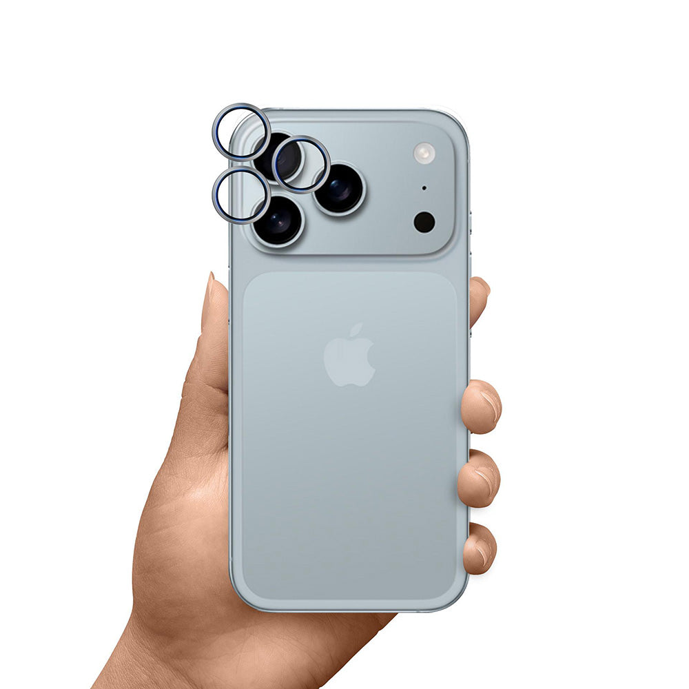 Bakre kamera beskyttelsesfolie 3MK Hardy Protection Pro for Apple iPhone 17 Pro Max / 17 Pro, Herdet glass, Beige