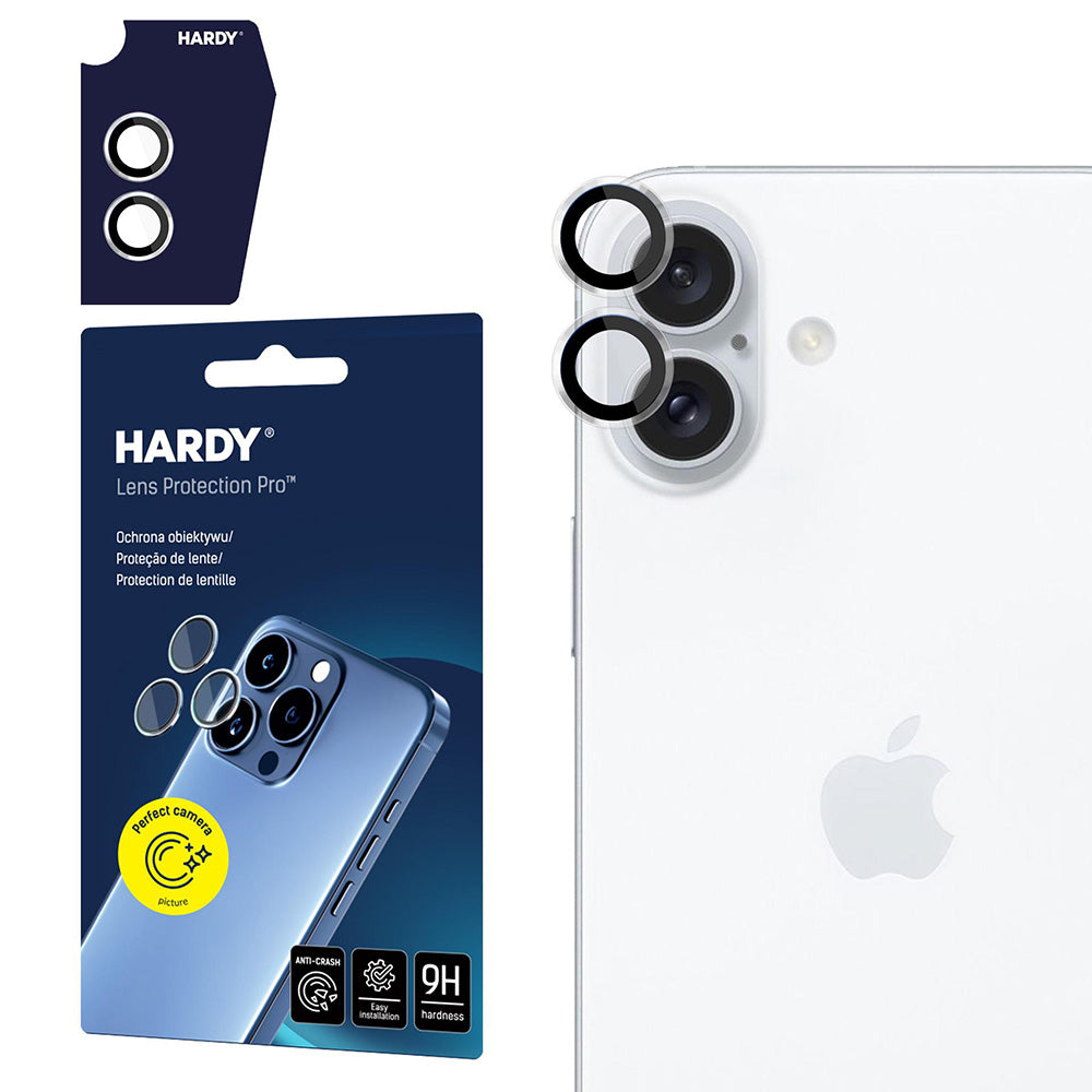 Beskyttelsesfolie for bakre kamera 3MK Hardy Protection Pro for Apple iPhone 17, Herdet glass, Gjennomsiktig