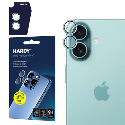 Beskyttelsesfolie for bakre kamera 3MK Hardy Protection Pro for Apple iPhone 17, Herdet glass, Grønn