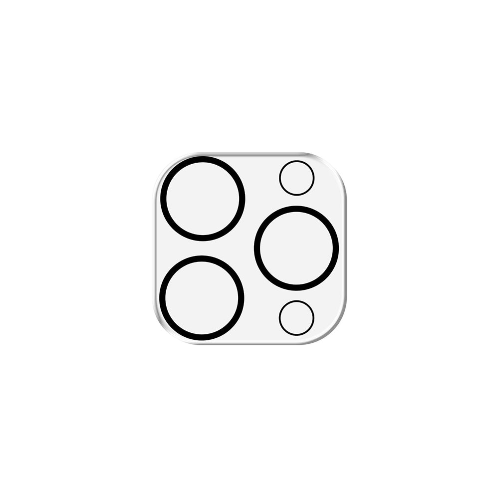 Bakre kamerabeskyttelsesfilm 3MK Pro Full Cover for Apple iPhone 16 Pro Max / 16 Pro, Herdet glass, svart