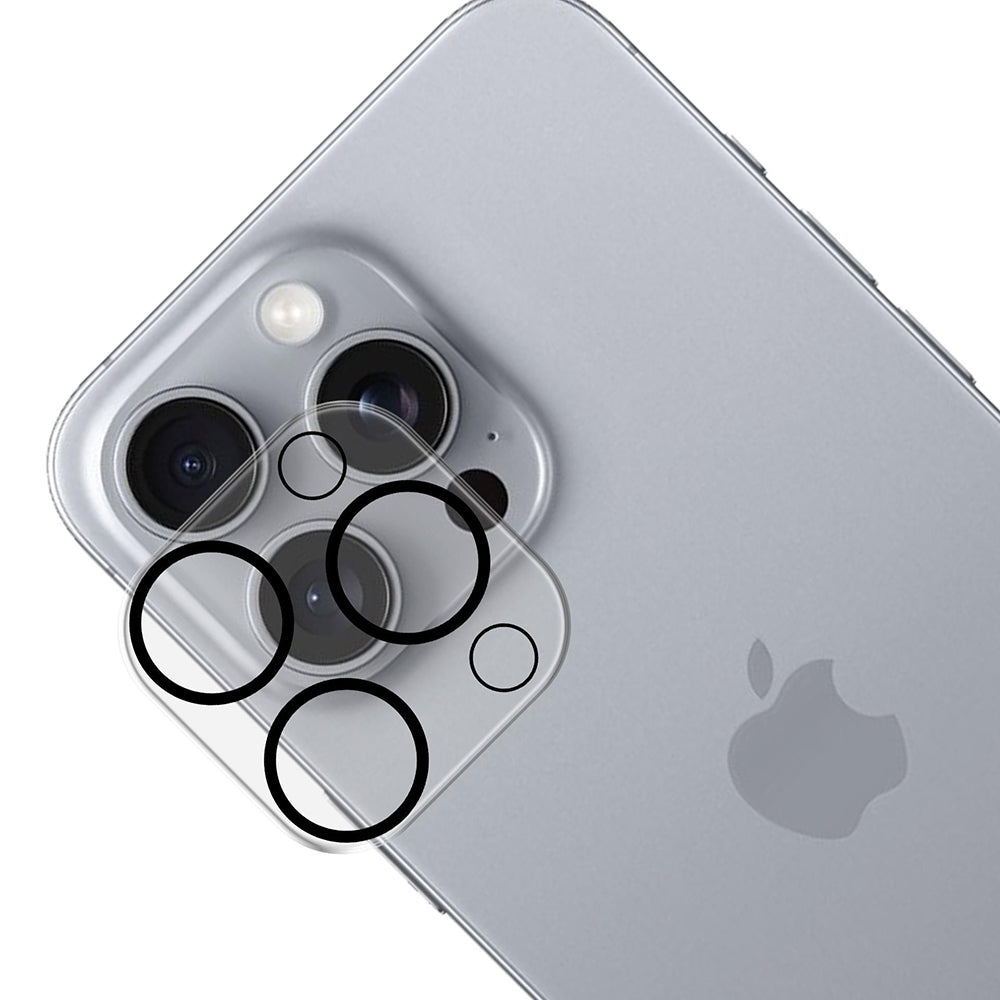 Bakre kamerabeskyttelsesfilm 3MK Pro Full Cover for Apple iPhone 16 Pro Max / 16 Pro, Herdet glass, svart