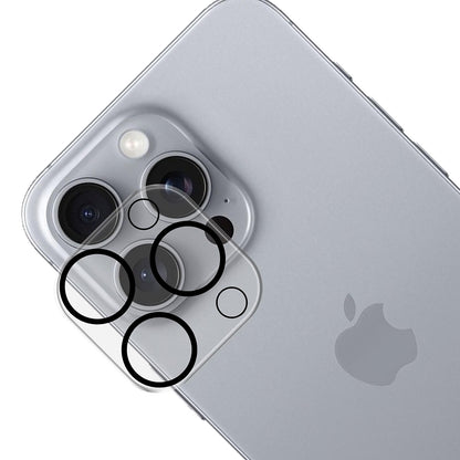 Bakre kamerabeskyttelsesfilm 3MK Pro Full Cover for Apple iPhone 16 Pro Max / 16 Pro, Herdet glass, svart