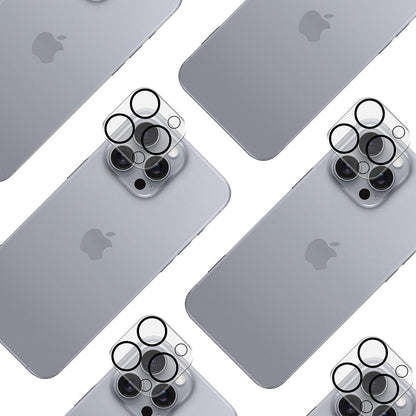 Beskyttelsesfolie Bakre Kamera 3MK Pro Full Cover for Apple iPhone 17, Herdet Glass, Svart