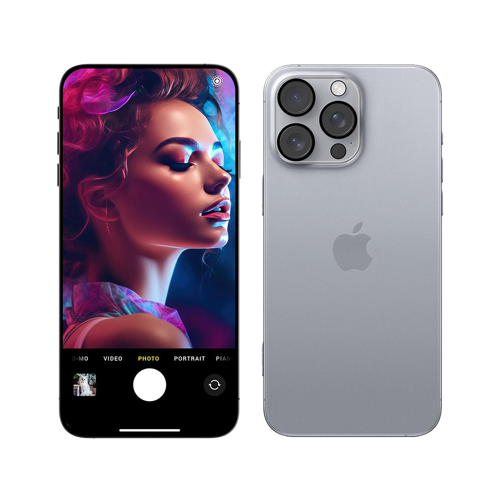 Beskyttelsesfolie Bakre Kamera 3MK Pro Full Cover for Apple iPhone 17, Herdet Glass, Svart