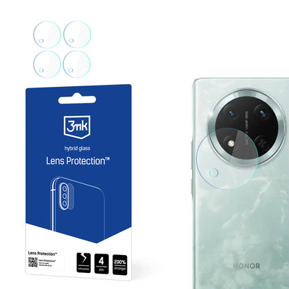 Bakre kameralinsebeskyttelse 3MK Protection for Honor Magic7 Lite, fleksibelt glass, sett med 4 stk, gjennomsiktig