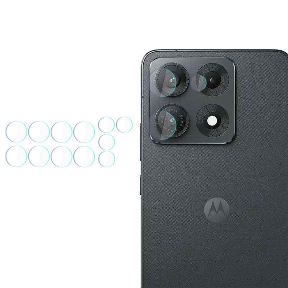 Bakre kameralinsebeskyttelse 3MK Protection for Motorola Edge 70 Max, Herdet glass, Sett med 4 stk, Transparent