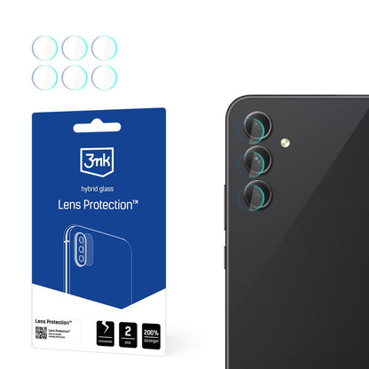 3MK Protection bakkamera beskyttelsesfilm for Samsung Galaxy A54 A546, fleksibelt glass, sett med 4 stk, transparent