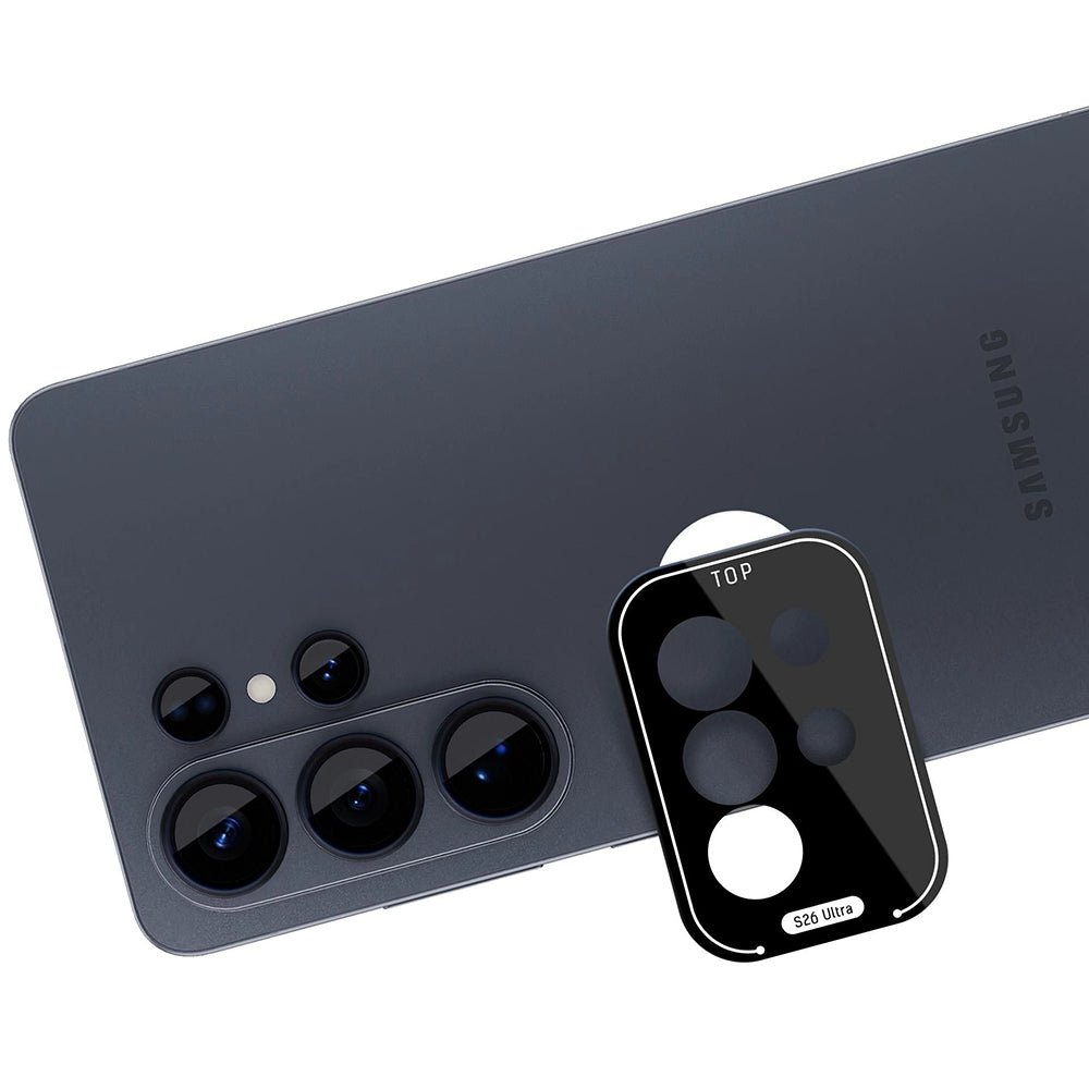 Beskyttelsesfolie for bakre kamera 3MK Protection for Samsung Galaxy S26 Ultra S948, Herdet glass, Svart