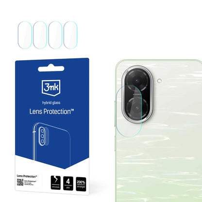 Bakre kameralinsebeskyttelse 3MK Protection for Xiaomi Redmi A5 4G, fleksibelt glass, sett med 4 stk, gjennomsiktig