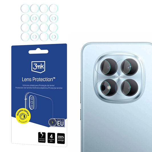 Bakre kamera beskyttelsesfilm 3MK Protection for Xiaomi Redmi Note 15 Pro 5G, Fleksibelt glass, Sett med 4 stykker, Gjennomsiktig