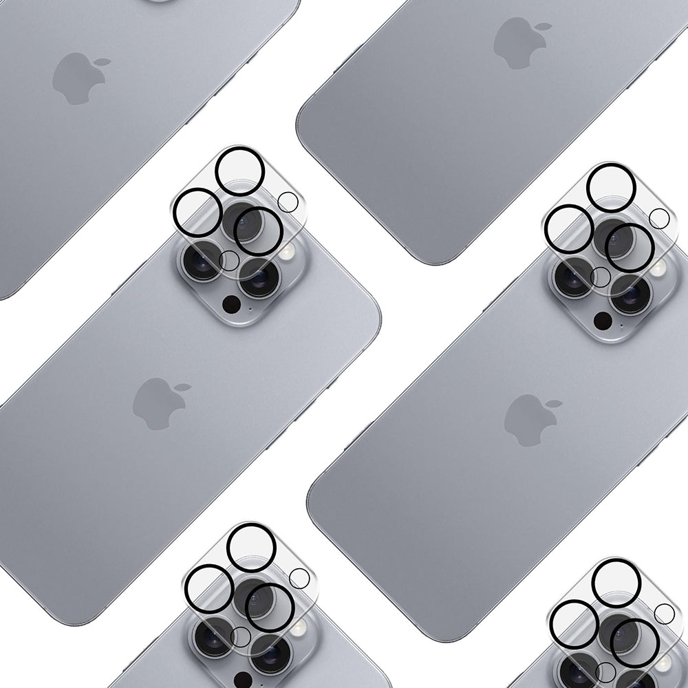 Bakre kameralinsebeskyttelse 3MK Protection Pro for Apple iPhone 12, Herdet glass, Svart