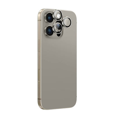 Bakre kameralinsebeskyttelse Anank AR for Apple iPhone 16 Pro Max / 16 Pro, Herdet glass, Metallisk grå
