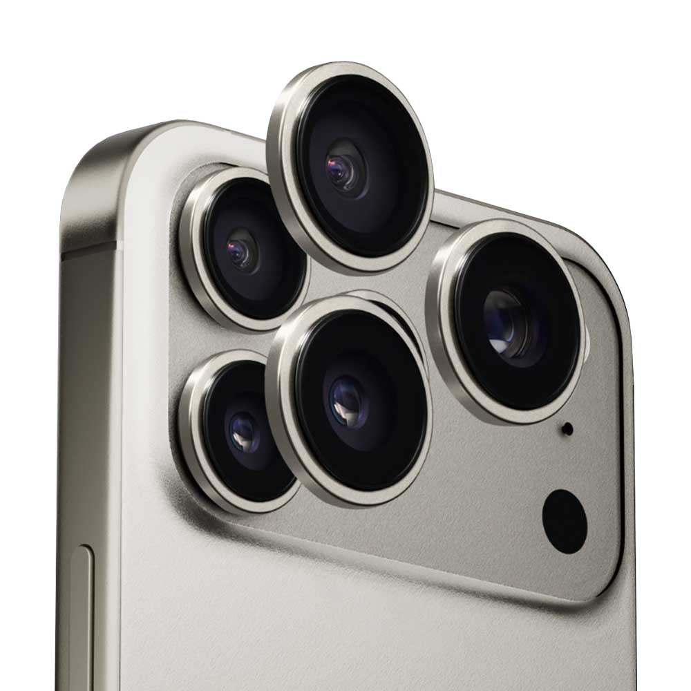 Beskyttelsesfolie Anank AR for bakre kamera til Apple iPhone 17 Pro Max / 17 Pro, Herdet glass, Grå