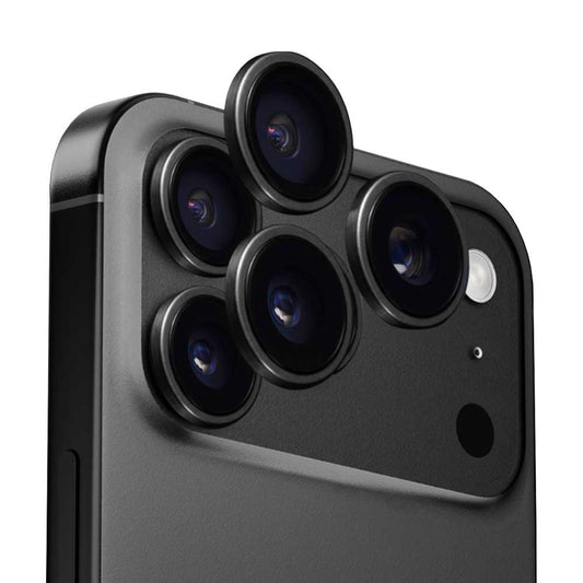 Beskyttelsesfilm for bakre kamera Anank AR for Apple iPhone 17 Pro Max / 17 Pro, Herdet glass, Svart