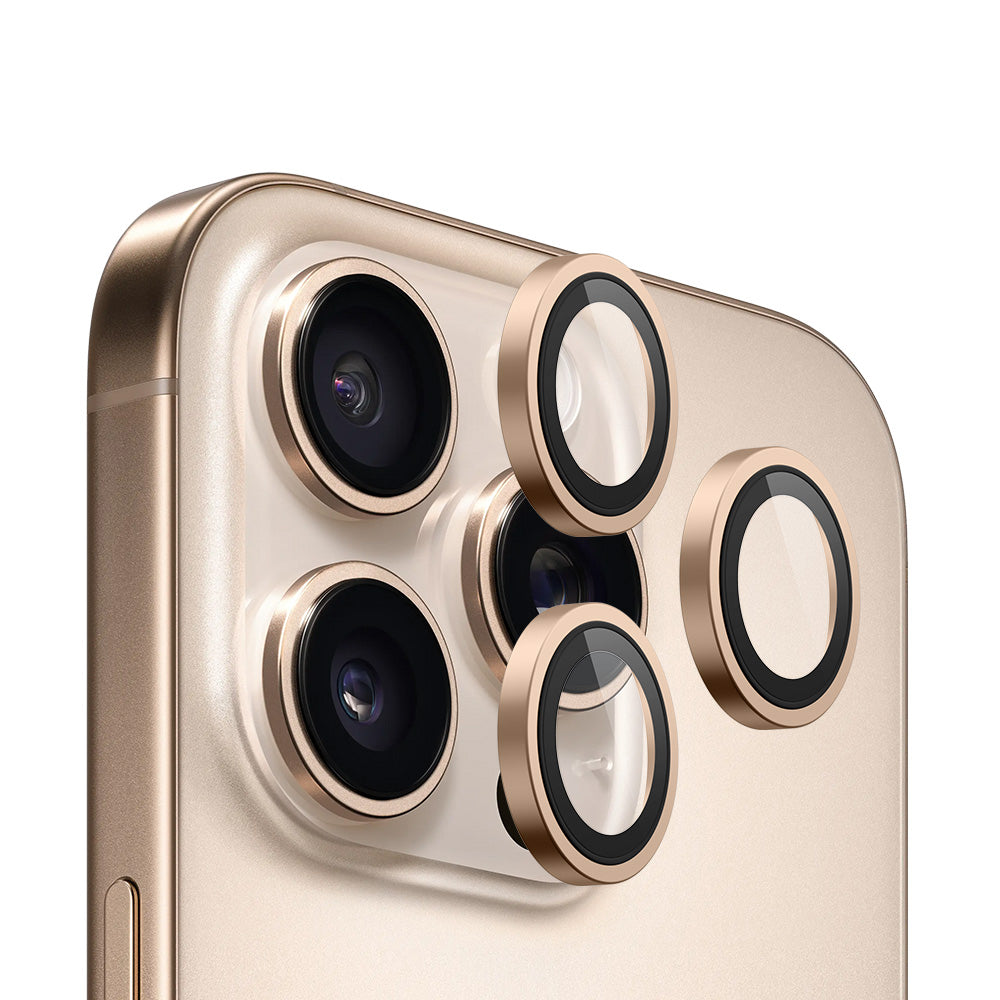 Blueo 99 Anti-Reflekterende HD Bakre Kamerabeskyttelse for Apple iPhone 16 Pro Max / 16 Pro, Herdet Glass, Bronse