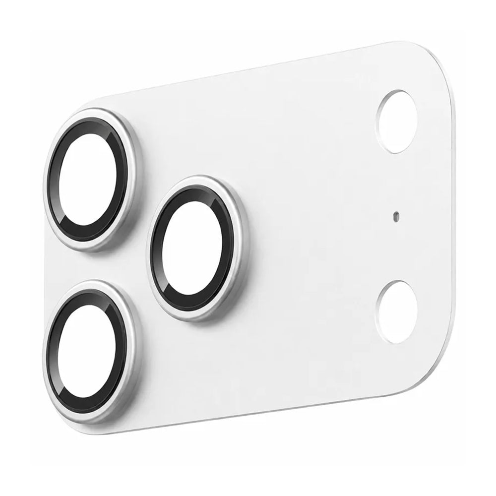 Blueo Integrated Metal beskyttelsesglass til bakkamera for Apple iPhone 17 Pro, herdet glass, sølvfarget