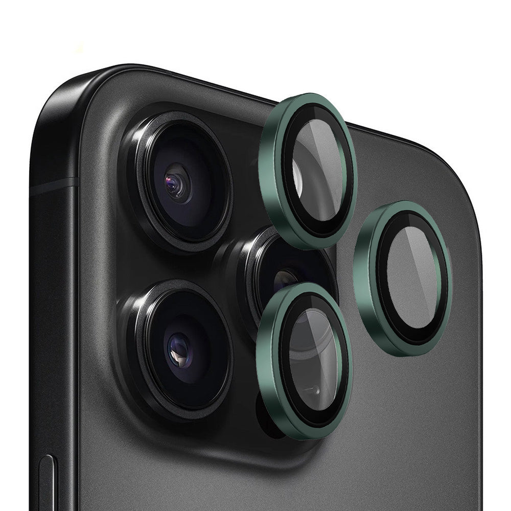 Beskyttelsesfilm for bakre kamera Blueo Metal Frame for Apple iPhone 13 Pro Max / 13 Pro, Herdet glass, Grønn