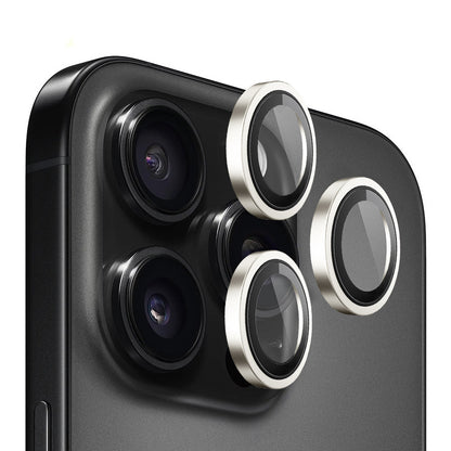 Blueo Metal Frame bakre kamerabeskyttelsesfilm for Apple iPhone 14 Pro Max / 14 Pro, herdet glass, gullfarget