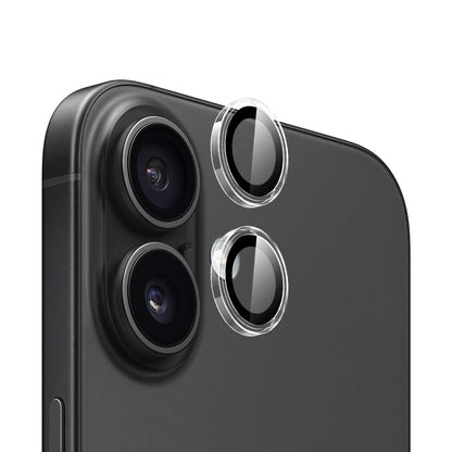 Beskyttelsesfilm for bakre kamera Blueo Metal Frame for Apple iPhone 16 Plus / 16, Herdet glass, Transparent