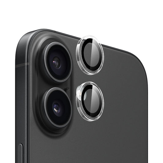 Beskyttelsesfilm for bakre kamera Blueo Metal Frame for Apple iPhone 16 Plus / 16, Herdet glass, Transparent