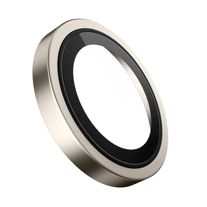 Blueo Metal Frame bakdekselfolie for kamera til Apple iPhone 16 Pro Max / 16 Pro, herdet glass, metallisk grå