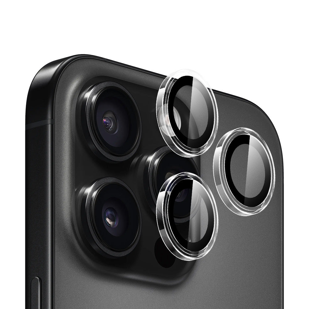 Beskyttelsesfilm for bakre kamera Blueo Metal Frame for Apple iPhone 16 Pro Max / 16 Pro, Herdet glass, Transparent