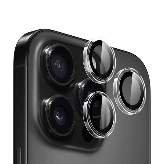 Beskyttelsesfilm for bakre kamera Blueo Metal Frame for Apple iPhone 16 Pro Max / 16 Pro, Herdet glass, Transparent