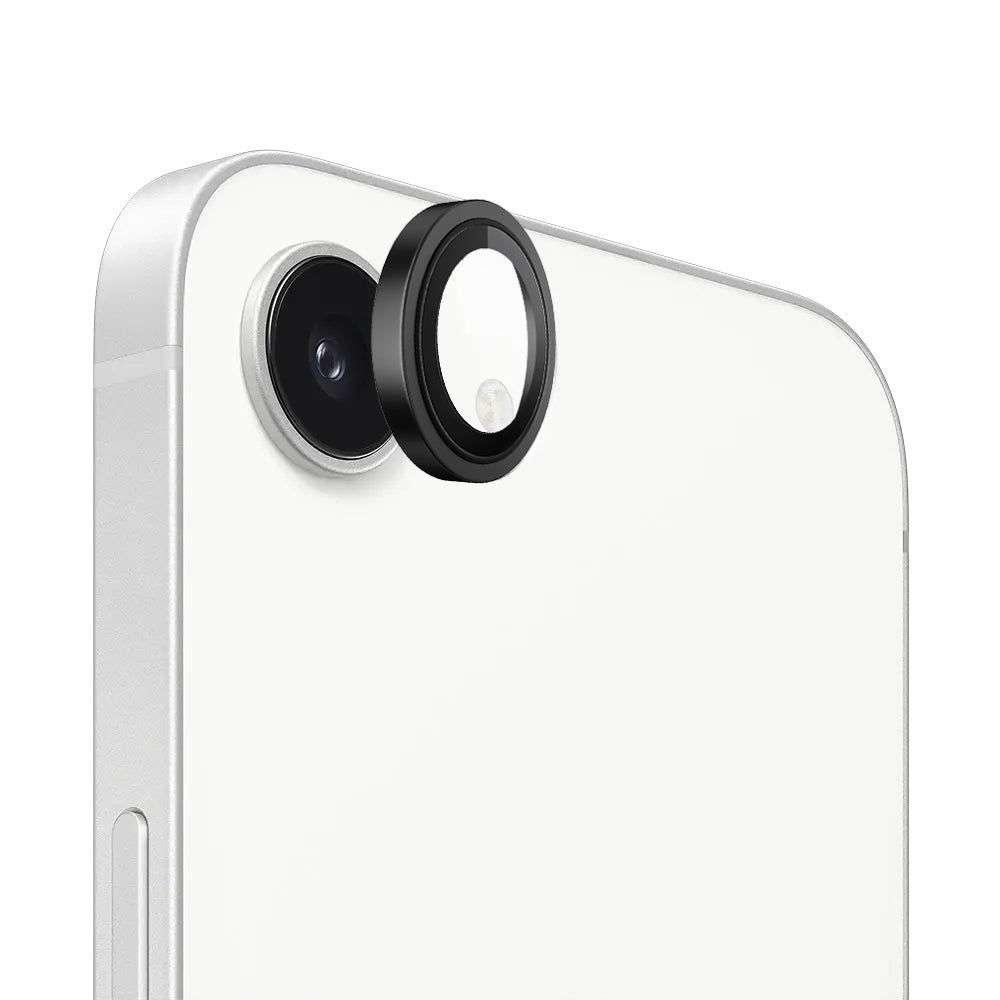 Beskyttelsesfilm for bakre kamera Blueo Metal Frame for Apple iPhone 17e / 16e, Herdet glass, svart