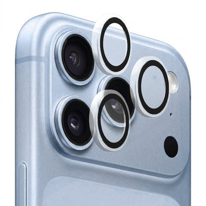 Blueo beskyttelsesglass til bakre kamera med metallramme for Apple iPhone 18 Pro / 18 Pro Max, herdet glass, gjennomsiktig