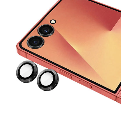 Blueo bakkamera beskyttelsesfilm for Samsung Galaxy Z Flip8 F776, herdet glass, svart