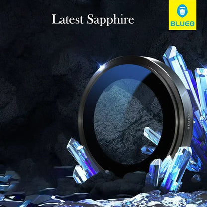 Blueo Sapphire Crystal bakkamera beskyttelsesfilm for Apple iPhone 14 Pro Max / 14 Pro, herdet glass, gullfarget