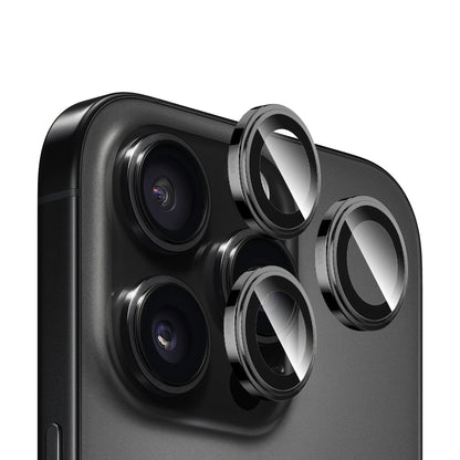 Blueo Sapphire Crystal bakkamera beskyttelsesfilm for Apple iPhone 14 Pro Max / 14 Pro, herdet glass, svart