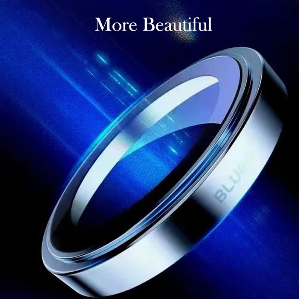 Blueo Sapphire Crystal bakkamera beskyttelsesfilm for Apple iPhone 14 Pro Max / 14 Pro, herdet glass, svart