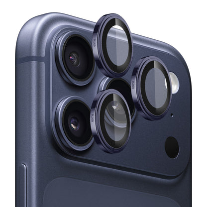 Beskyttelsesfilm for bakre kamera Blueo Sapphire Crystal for Apple iPhone 17 Pro Max / 17 Pro, Herdet glass, Blå